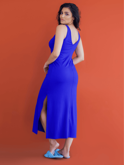 VESTIDO CAVADO AZUL SKYDIVER