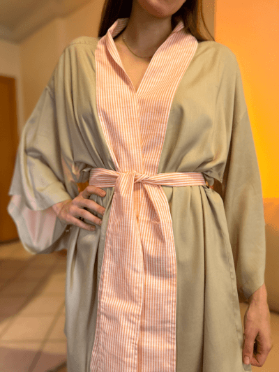 KIMONO AREIA + COMBINAÇÃO