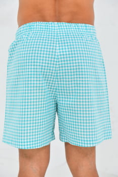 BOXER MASCULINA VICHY VERDE TIFFANY