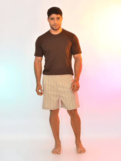 CONJUNTO CAMISETA + BOXER CARMEL